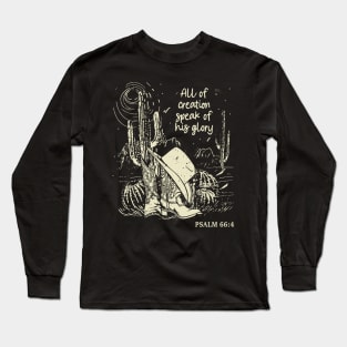 All Of Creation Speak Of His Glory Boots Desert Long Sleeve T-Shirt